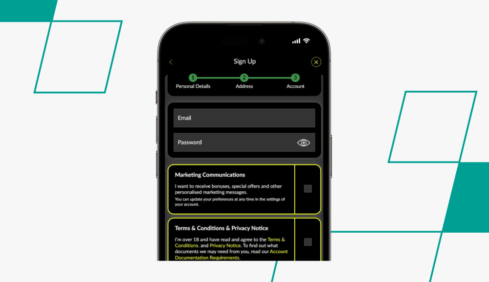 screenshot showing parimatch registration process