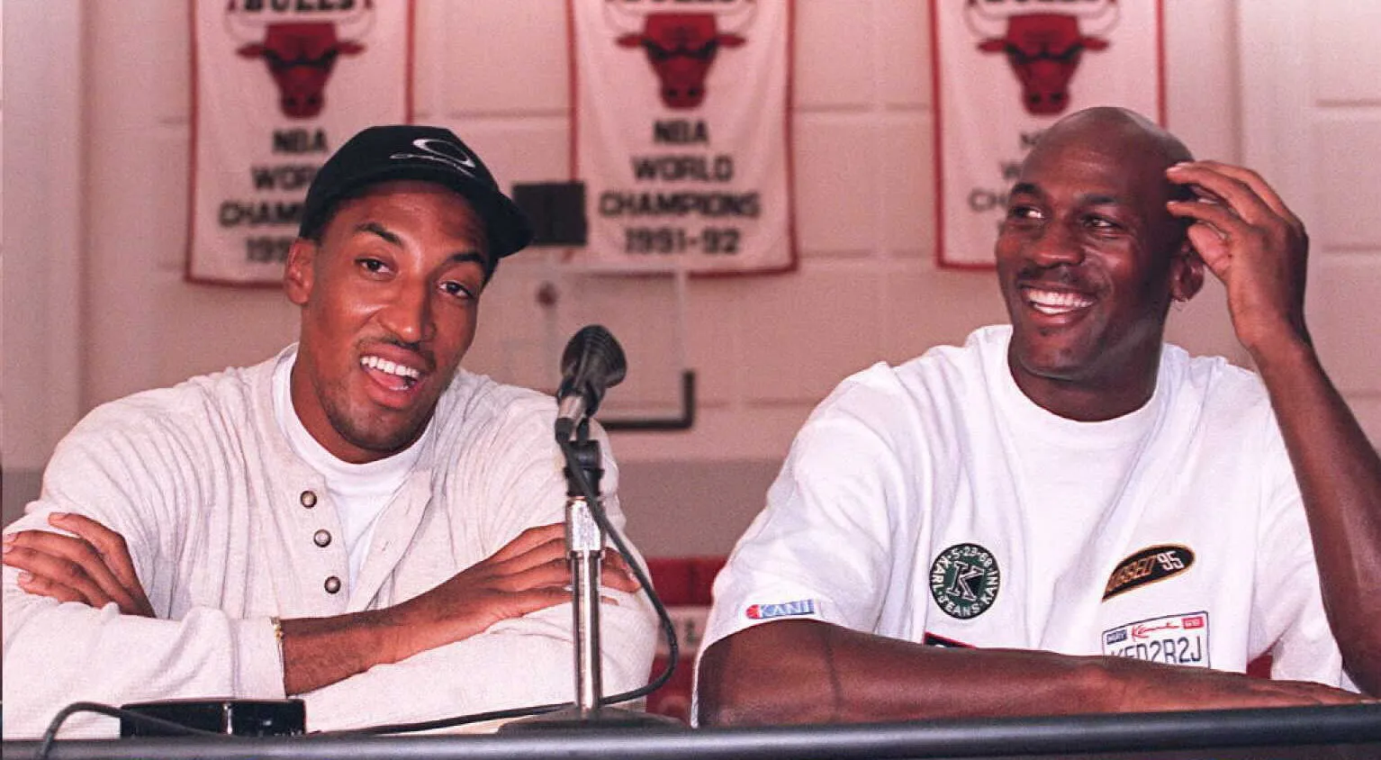 Scottie Pippen and Michael Jordan